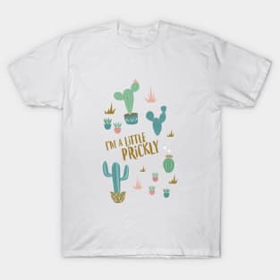 Prickly Cactus in Blush Pink T-Shirt